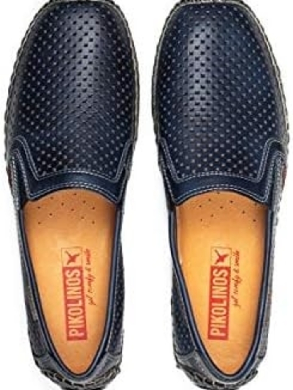New Pikolinos Jerez Men’s Blue Leather Loafers / Moccasins – Size 42 (US 8.5-9)